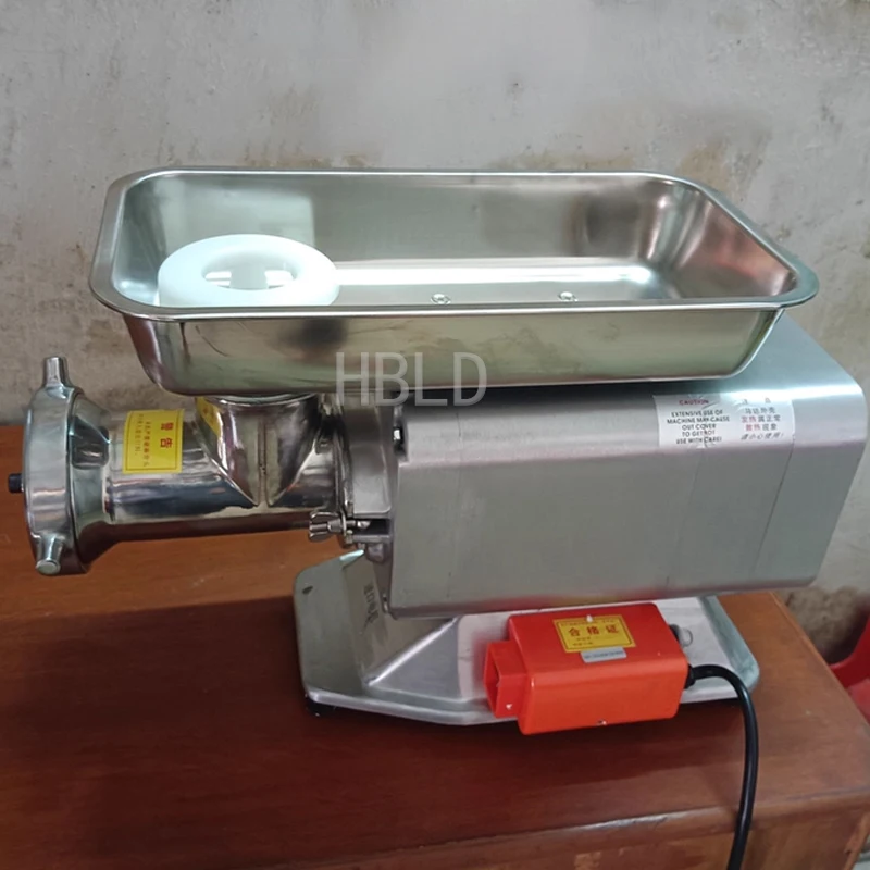 

Электрическая коммерческая мясорубка из нержавеющей стали, машина для набивки колбас, измельчитель продуктов для бизнеса