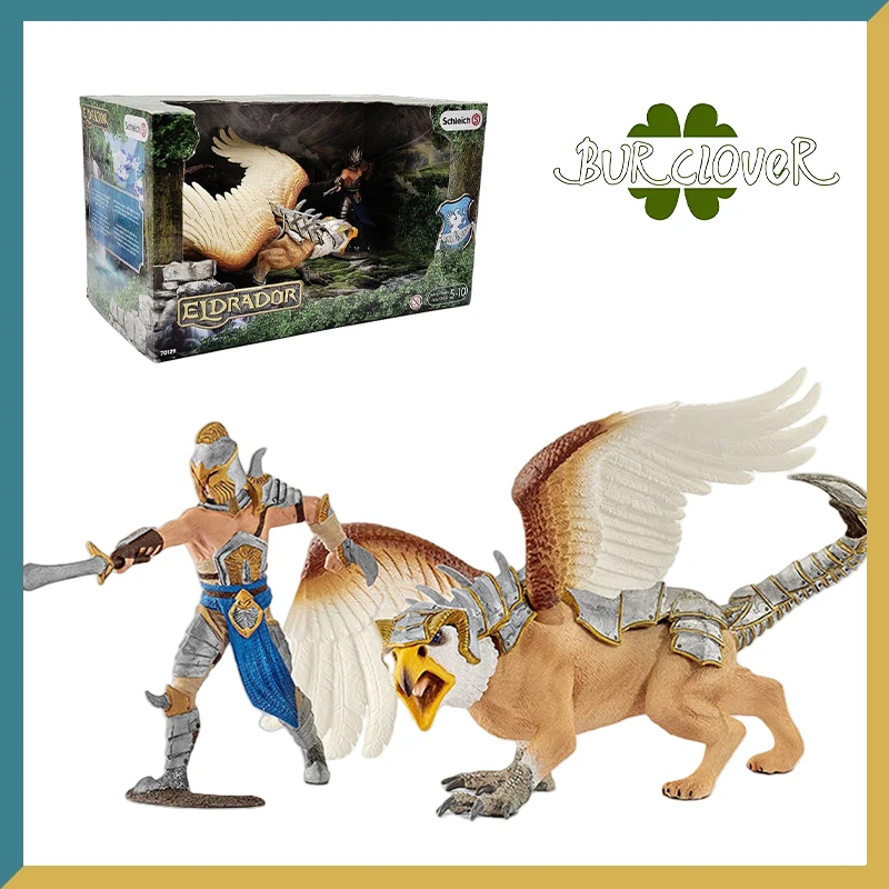 Schleich original águia besta guerreiro eldrador estatueta modelo colecionável e itens decorativos presentes das crianças