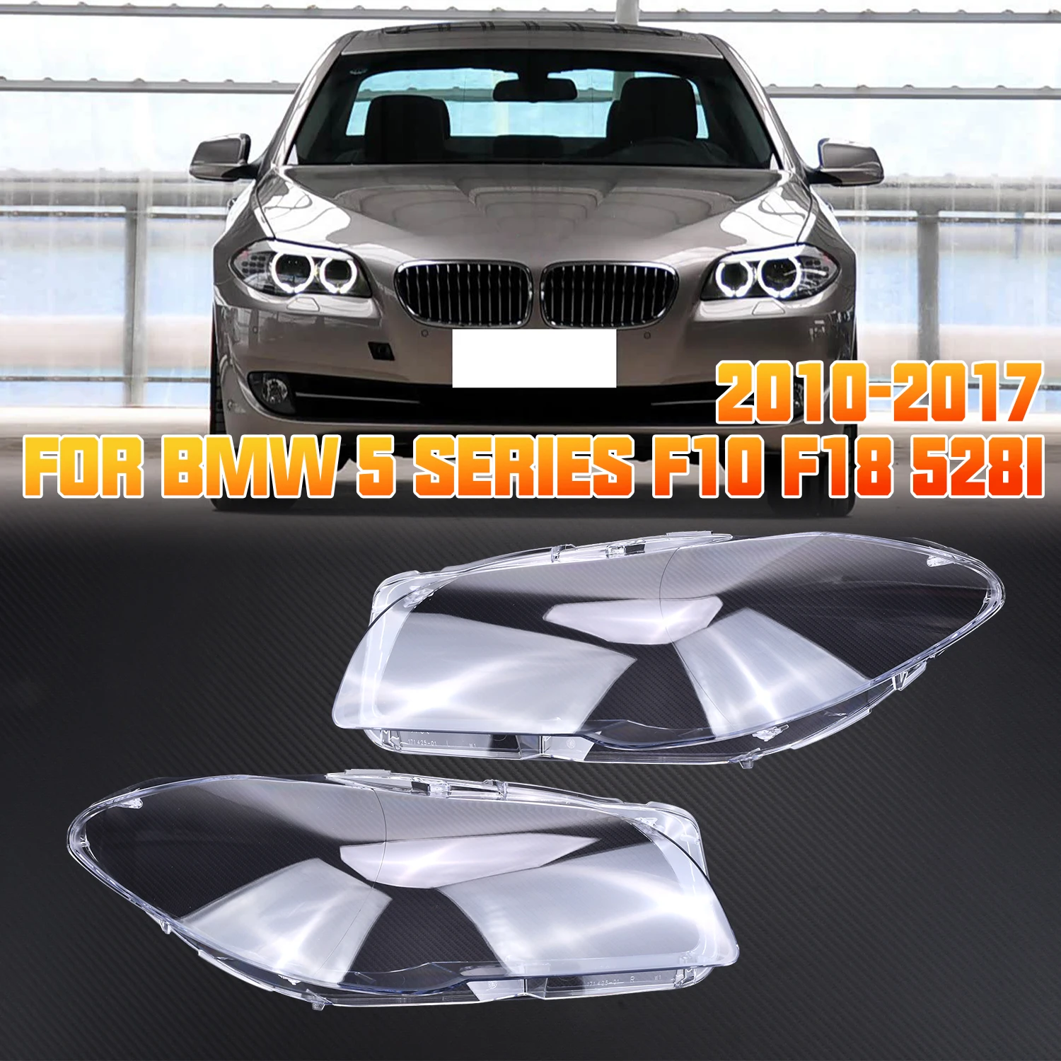

Fit For BMW 5 Series F10 F18 528i 530i 535i 2010-2017 High quality headlight shade Automotive Parts
