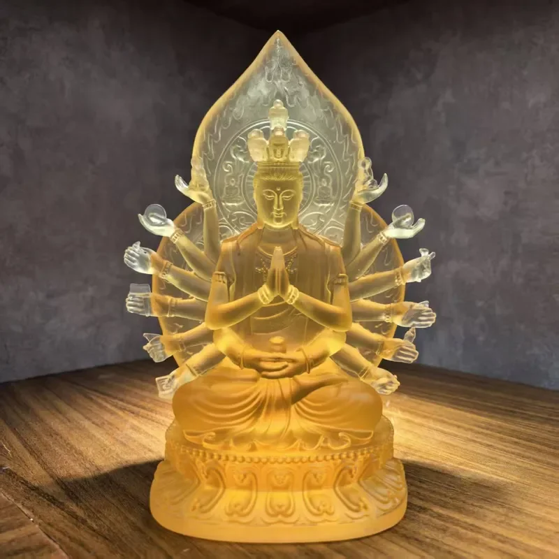 Eight Patron Saint Buddha Statue Home Altar Decoration Buddhist Hall Worship Ornament Housewarming Gift Desktop Figurine Art