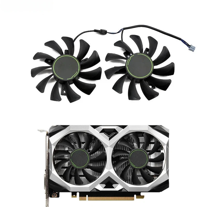 75MM 2Pin GPU Cooling Fan HA8010H12CF‑Z DC12V 0.5A For MSI GTX1650 SUPER VENTUS XS Video Graphics Card