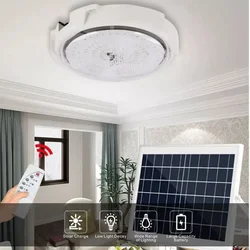 60/500W LED Solar Ceiling Light IP66 Waterproof Indoor Home Top Ceiling House Outdoor Garden Pandent Light Living Room Lighting