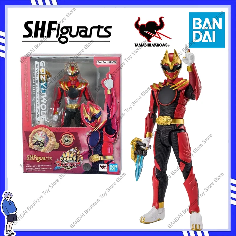 

Bandai in Stock Original S.H.Figuarts GOZYUWOLF (SENTAI RING LIMITED EDITION) Anime Action Figures Toys Collectible Model Gifts
