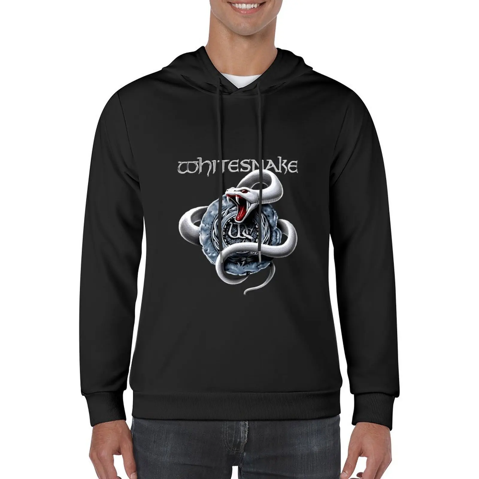 Ulo Putih Whitesnake Band Musica Rock Metal Regalo Uomo Felpa con cappuccio abbigliamento estetico moda uomo uomo indossa felpa con cappuccio per