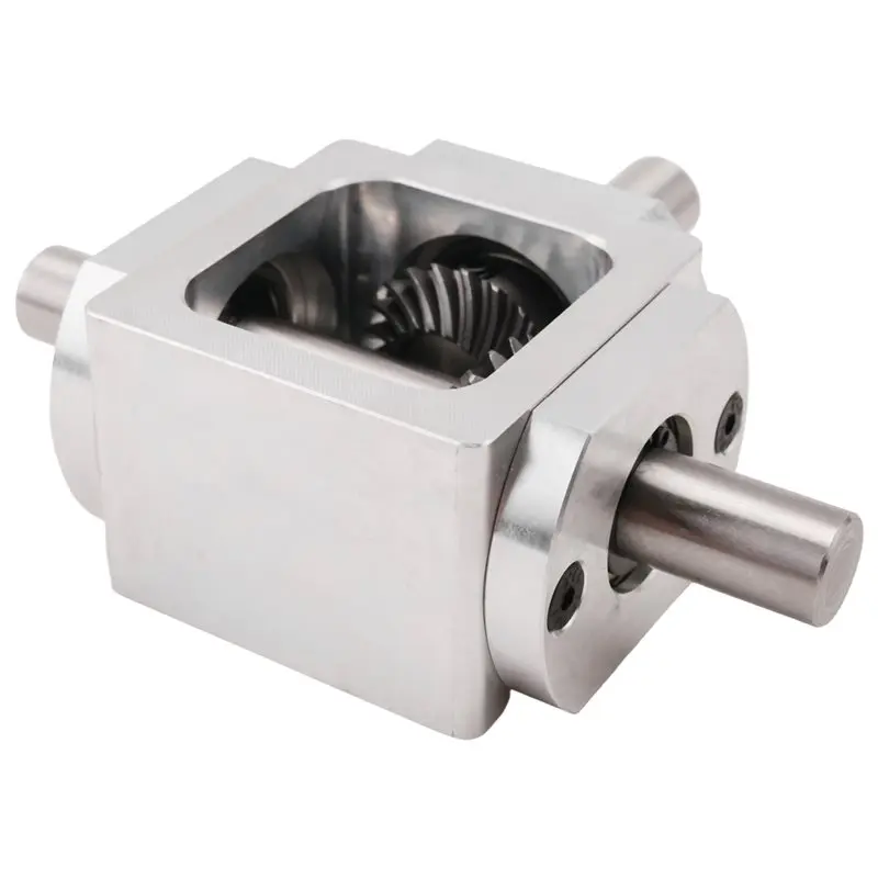 Feb.Degree Right Angle Bevel 1:1 Forward Double Output Shaft Frame Simple DIY Module