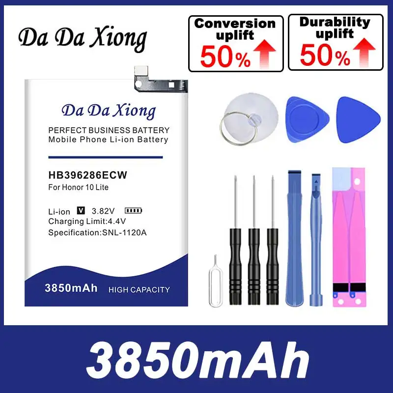 DaDaXiong New 3850mAh HB396286ECW Bateria for Huawei Honor 10 Lite Honor10 Lite POT-L21 POT-AL00 Pour P Smart 2019 Batteries