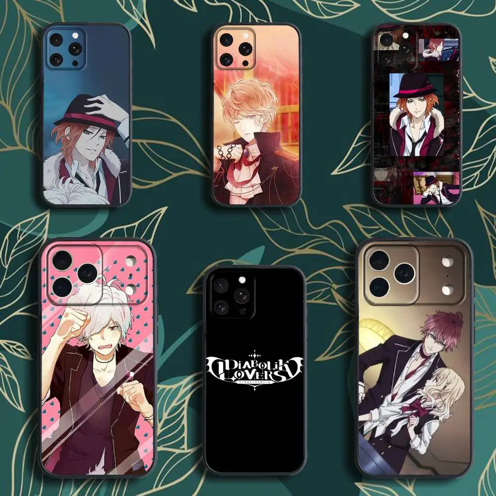

D-Diabolik L-Lovers Phone Case For iPhone 17,16,15,14,13,12,Pro,Max,Plus,E,SE4,Air,Mini Black Soft Box
