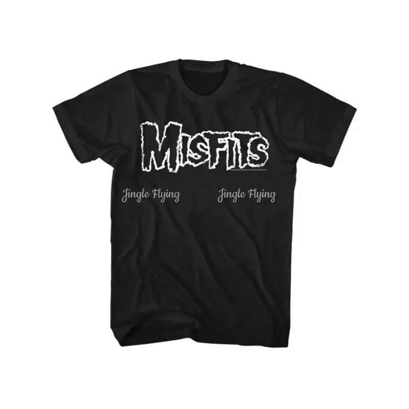 Camiseta con logotipo clásico de Misfits para hombre, camiseta familiar para todas las estaciones, mercancía de la gira de conciertos de la banda de Punk Rock
