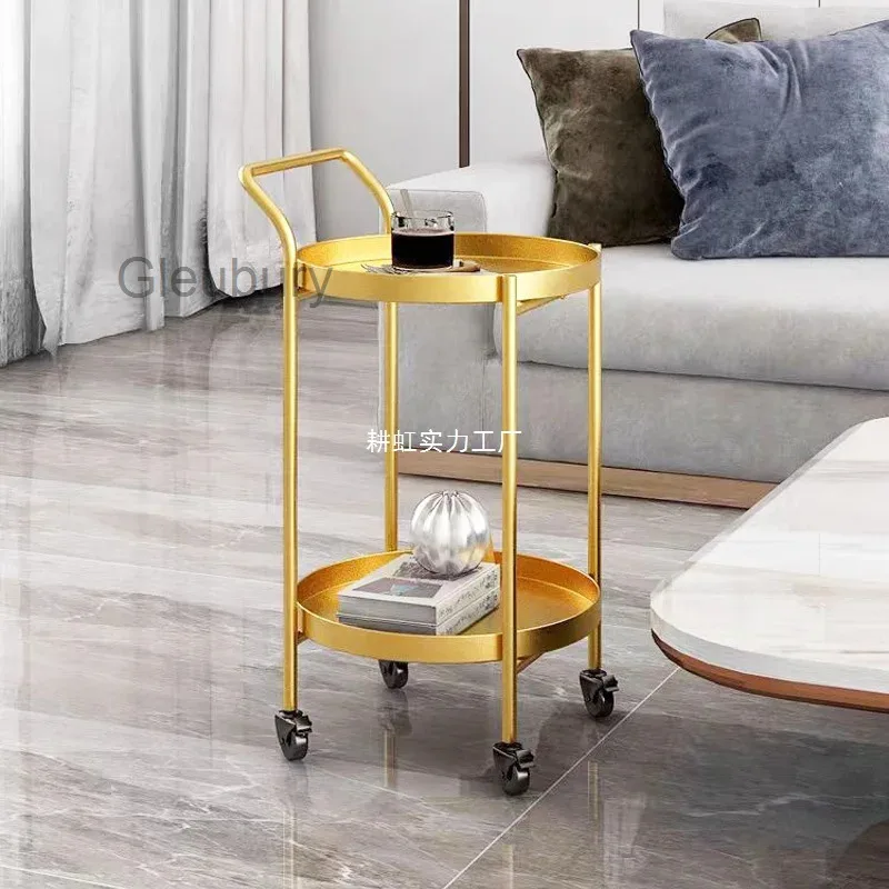 Three-layer Salon Trolley Multi-functional Salon Trolley Metal Shelf Wheels Commercial Furniture Carrello Parrucchiere ZY40TC