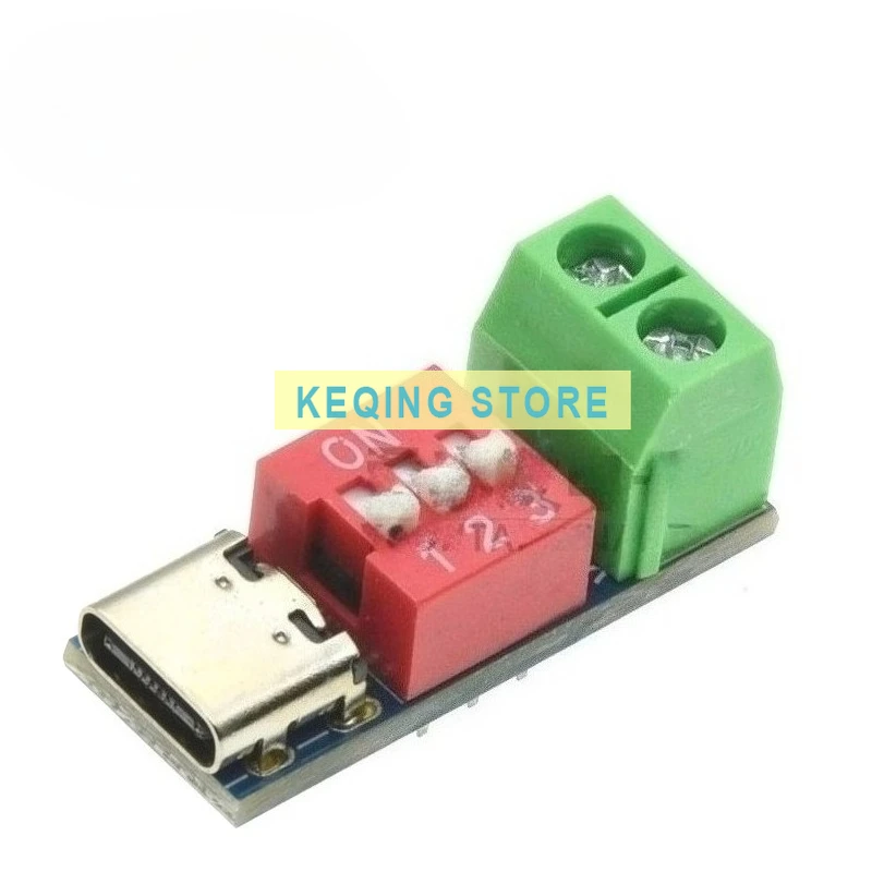 PDSink PD Deception QC PD Fast Charge Test Board Adjustable Voltage 5~ 20V DIP Adjustment module board