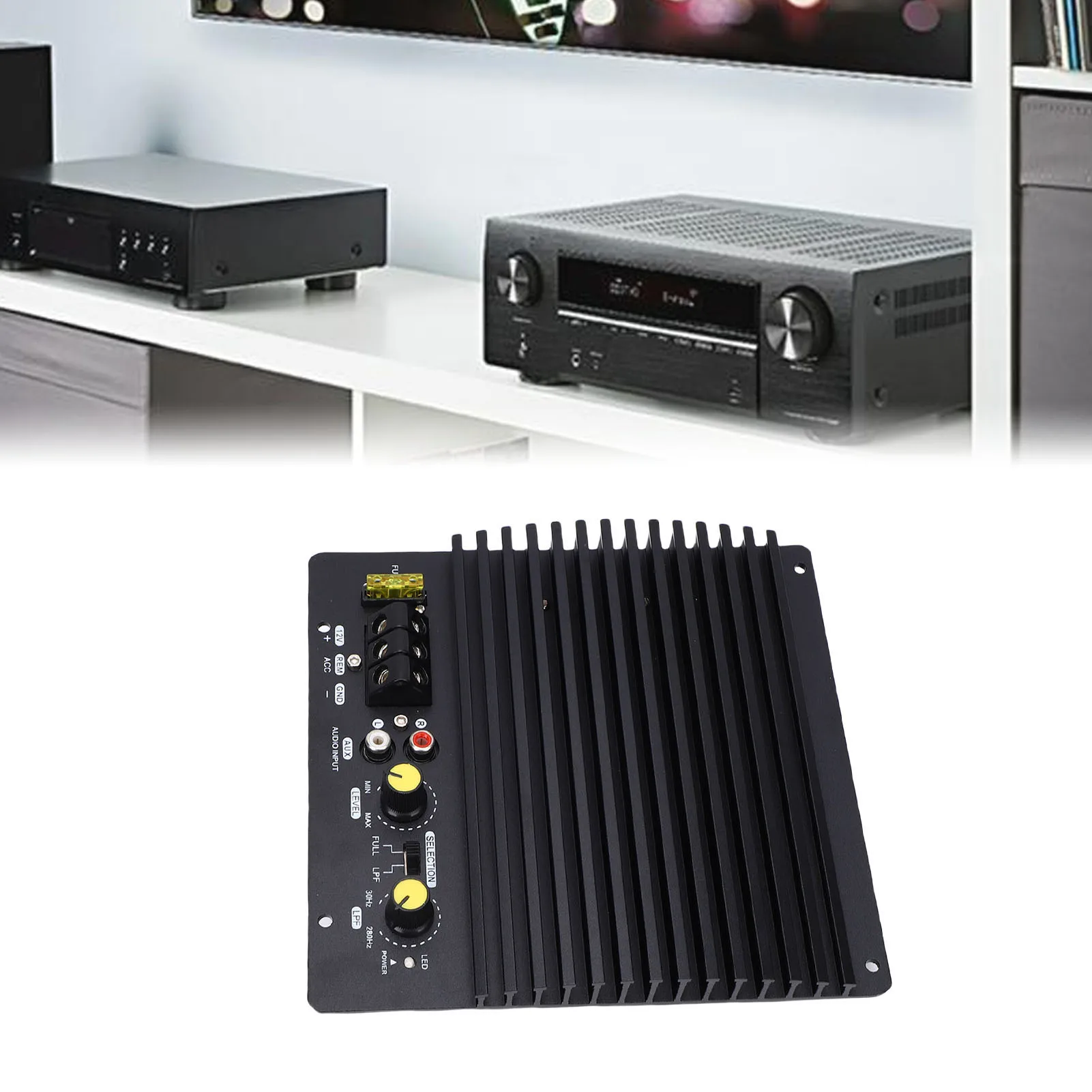 

12 В автомобильный усилитель 600 Вт высокой мощности из алюминиевого сплава, автомобильный открытый бас-сабвуфер, плата усилителя для автомобиля, стереоусилители мощности