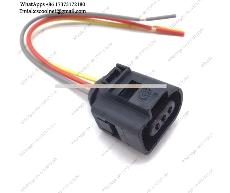 JS02 3 Pins Oil Level Sensor Connector Plug Wiring Harness For VW Audi 3D0973703 1J0973703