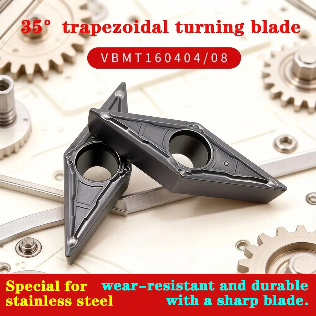 

KINGYA--VBMT110302/04/08-MV VBMT160402/04/08-MV 35° diamond turning blade carbide inserts