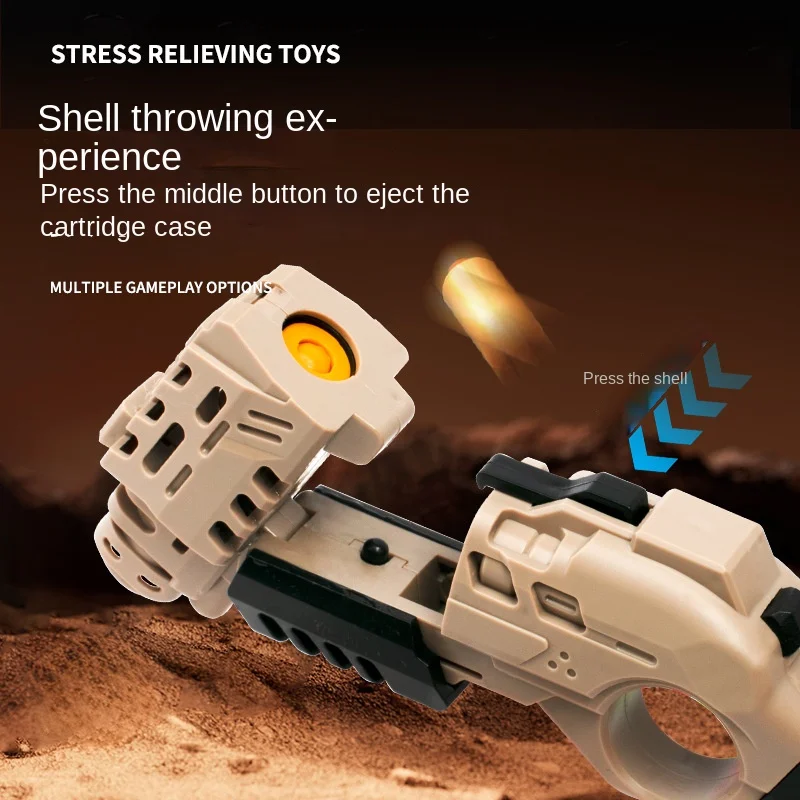 피스톨 쉘 투척 연속 발사 블로우백 소프트 총알 총 소프트 총알 장난감 슈팅 무기 어린이 생일 선물