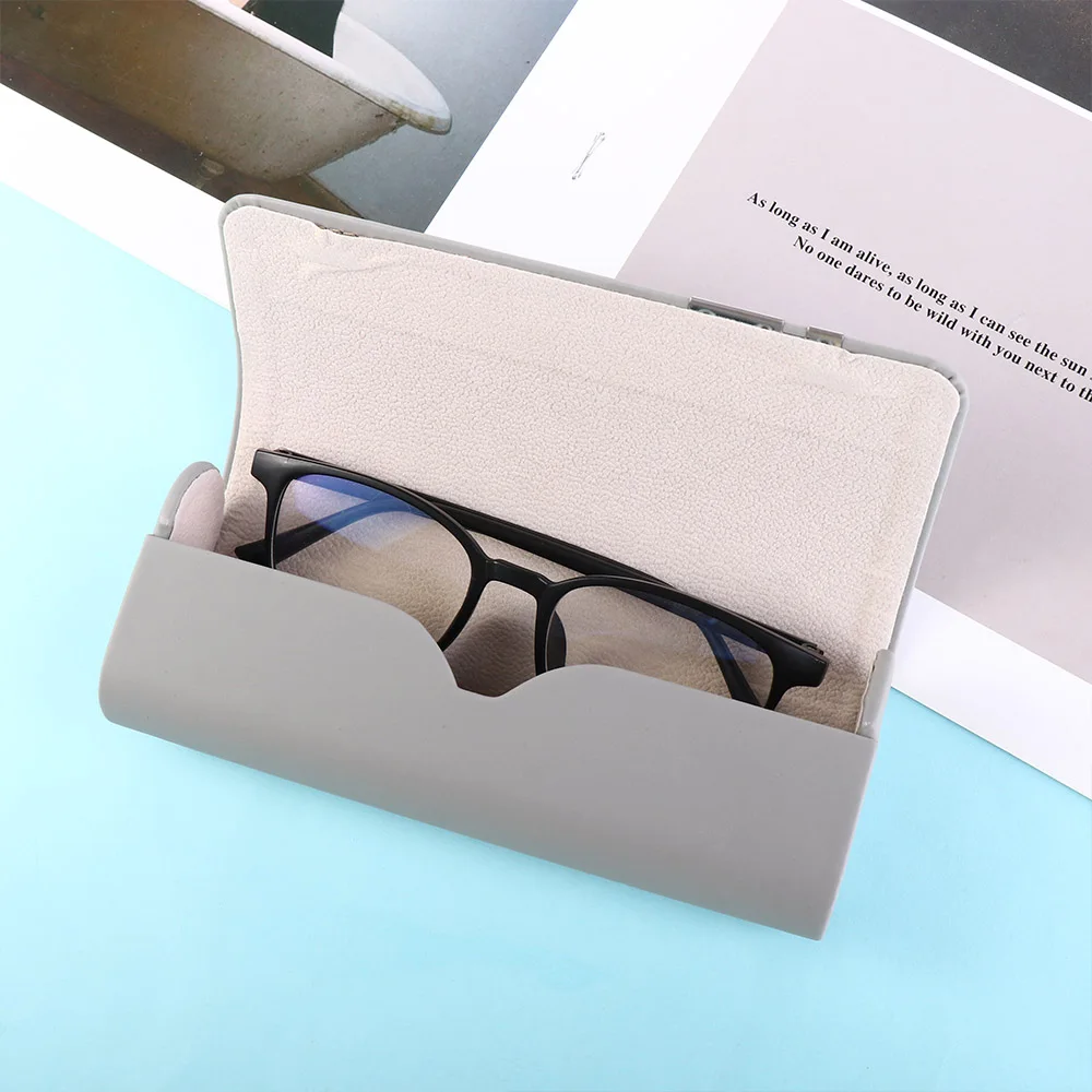 New British Style PU Leather Magnetic Clasp Spectacle Case Leather Fashion Myopia High-end Unisex Reading Glasses Case