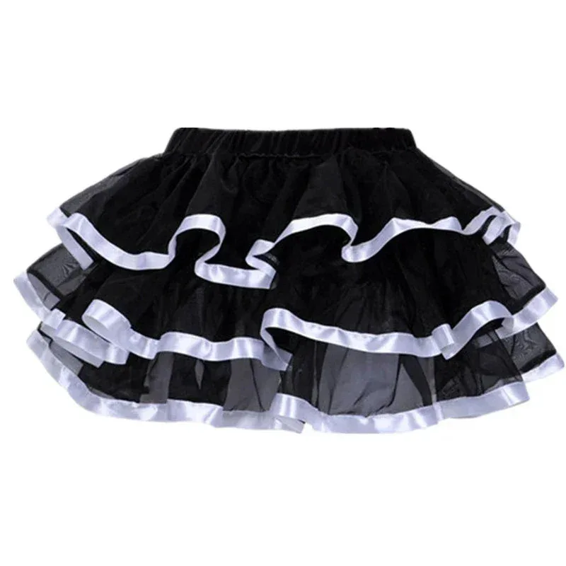 Enagua ciclástica gótica falda de mujer enagua burlesque malla Sexy Micro Mini falda tutú señoras rendimiento faldas Steampunk