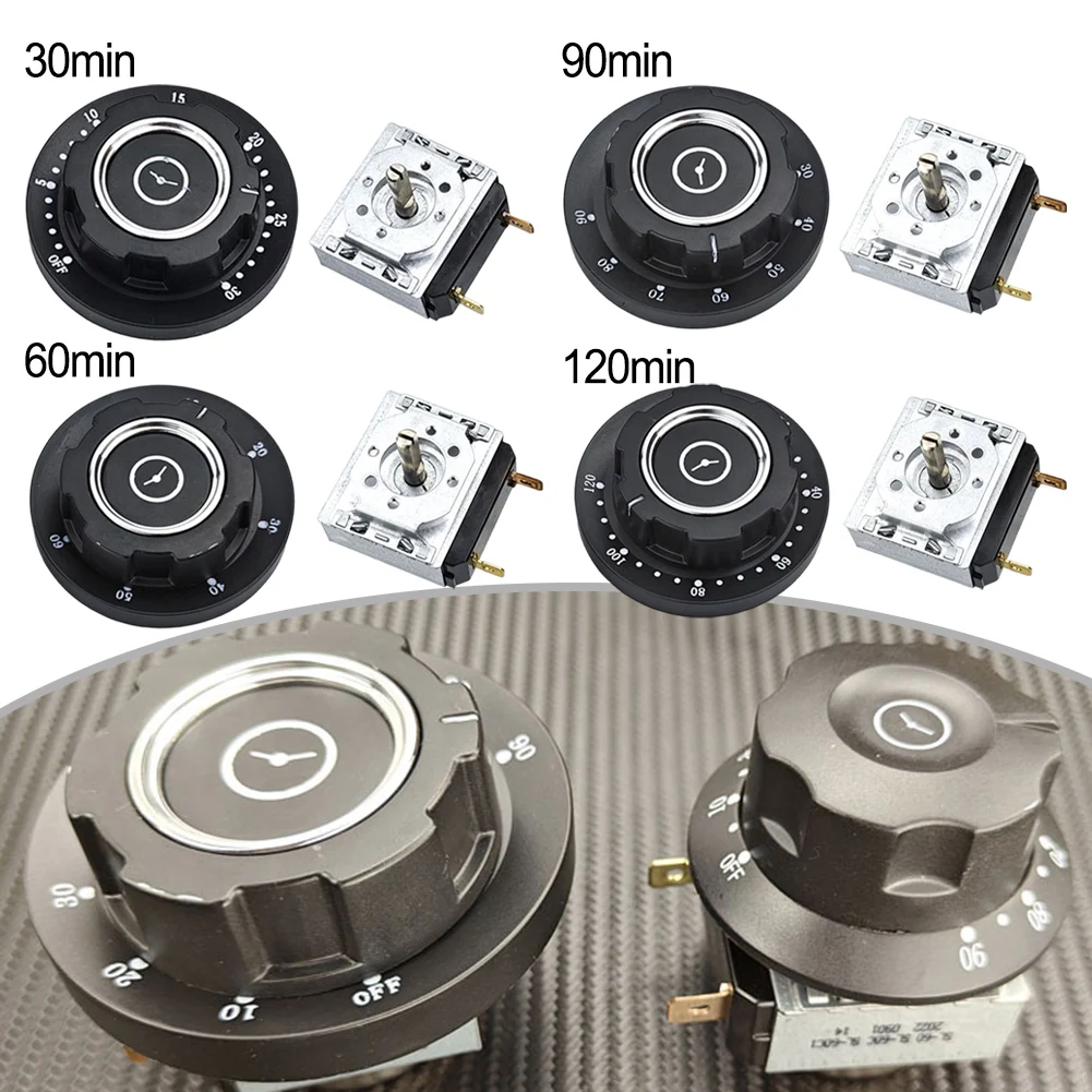 Cooking Timer Mechanical Timer Switch Meal Timing Sliver Black User Friendly Timer Switch Bell Audible Bell Notification