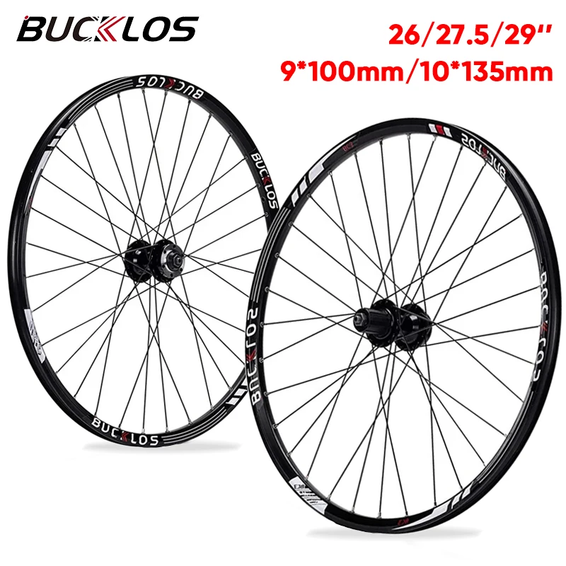 

BUCKLOS MTB Wheelset 26 27 5 29 Inch Bike Wheel Rims Disc Brake Mountain Bike Aluminum Alloy Quick Release Wheels Set Bike Part