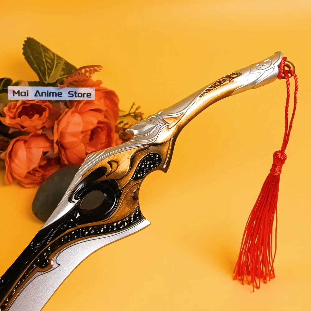 11.6 pouces métal trois royaumes Katana taille réelle japonais Katana Original samouraï sabre Anime épée antique damas épée jouet cadeau