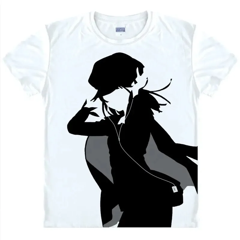 Camiseta Monogatari, camiseta de Mayoi Hachikuji, camisetas de secado rápido, estilo de disfraz de anime, camisas Kawaii para niñas, cosplay de anime lolita a