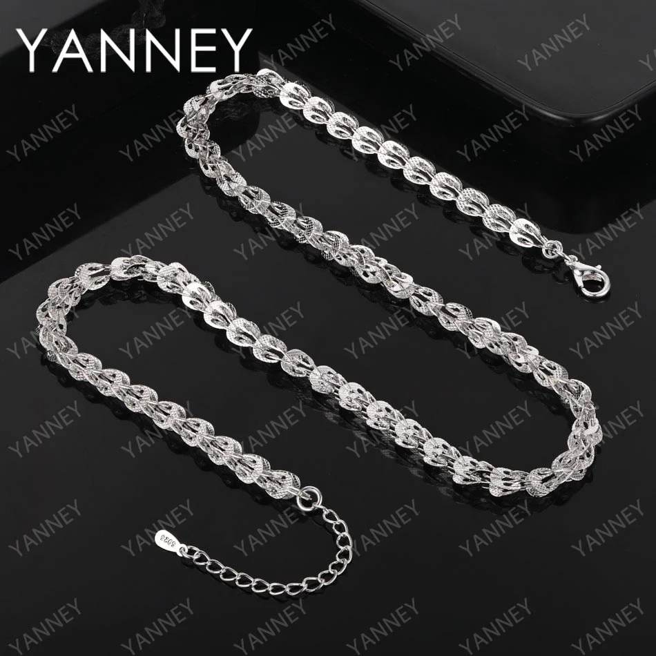 925 Sterling Silver 20 Inches Phoenix Tail Chain Necklace For Women Men Fashion Charm Gift Jewelry Christmas Accessories