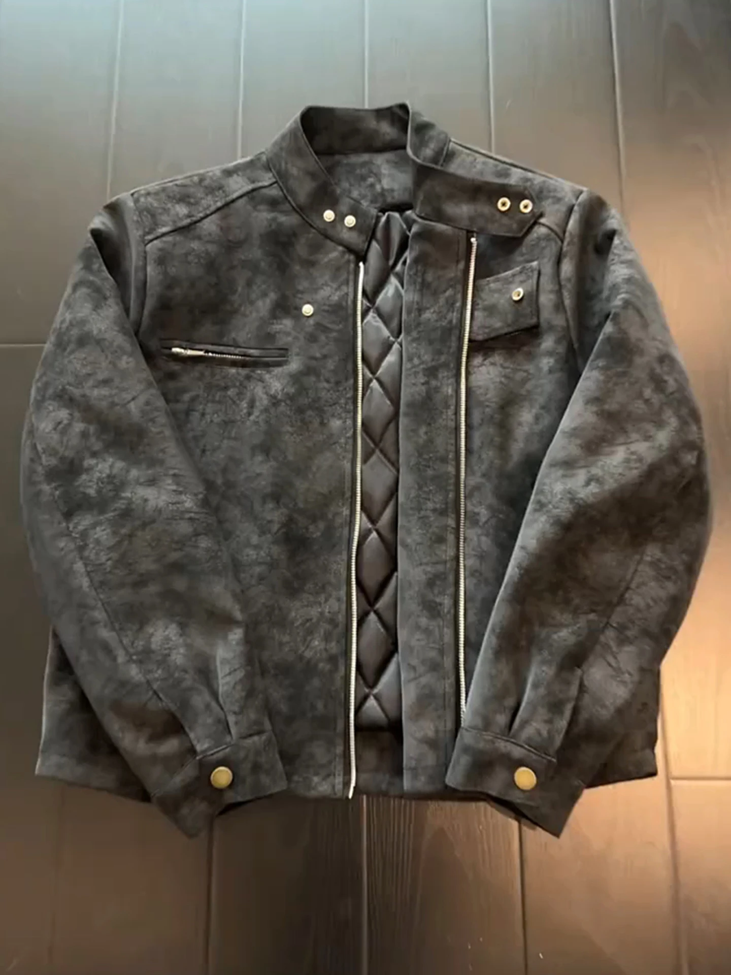 

Американский Sle Dyed Flight Jaet Хлопковое пальто Мужское зимнее Thiened Хлопковое теплое повседневное Sle с металлическими украшениями Long Sve