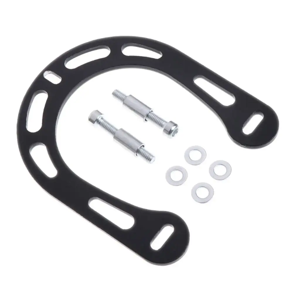 ملحقات ركوب الدراجات دراجة الفرامل الداعم الدراجة الجبلية مع مسامير فرامل على شكل حرف V تعزيز ورقة سبائك الألومنيوم متينة #4