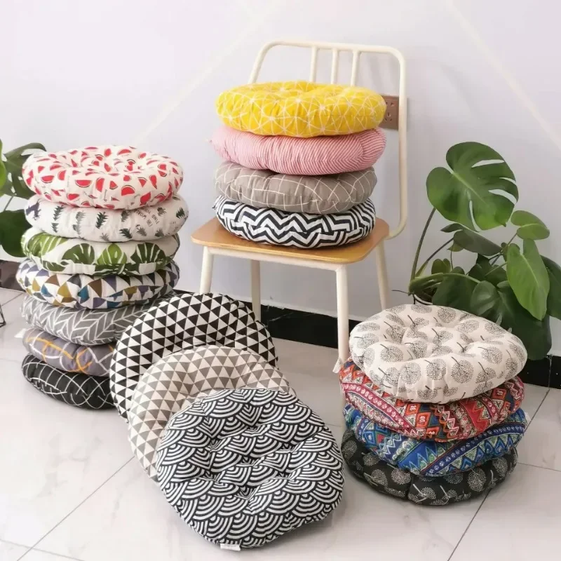 1PC Round Cushion 40x40 45x45 50x50 Office Chair Sofa Cushion Tatami Circular Decoration Seat Cushion Chair Cushions Wholesale