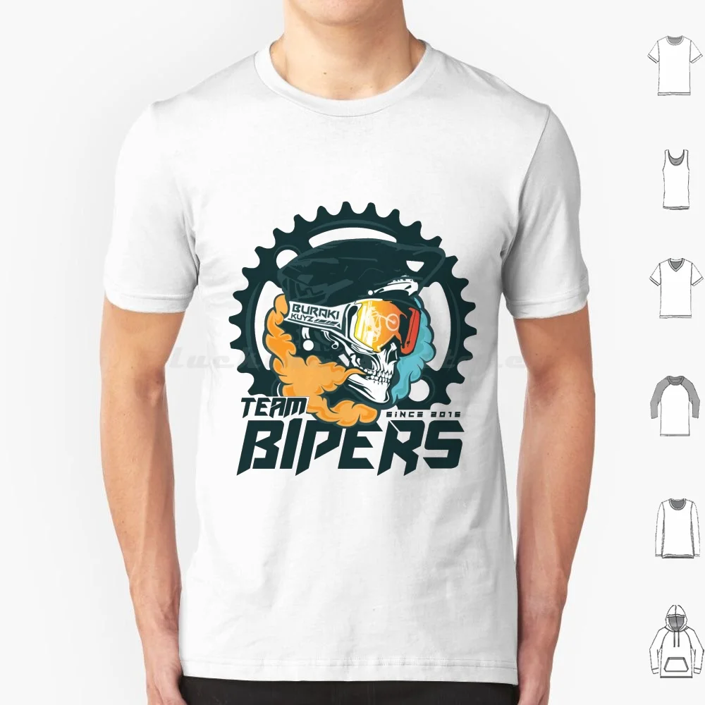 

Футболка Trail & Descend... Большой размер 100% хлопок Bike Team Bipers Bipers Downhill Bike Team Fullsus Mtb Mountain Bike