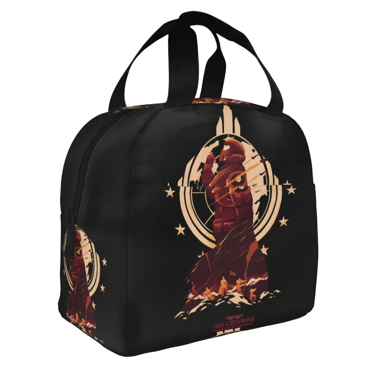 Work Charming Zipper Closure Beverage Helldivers 2 Food Preservation Bag Girl Boy｠ Lunch Food Box