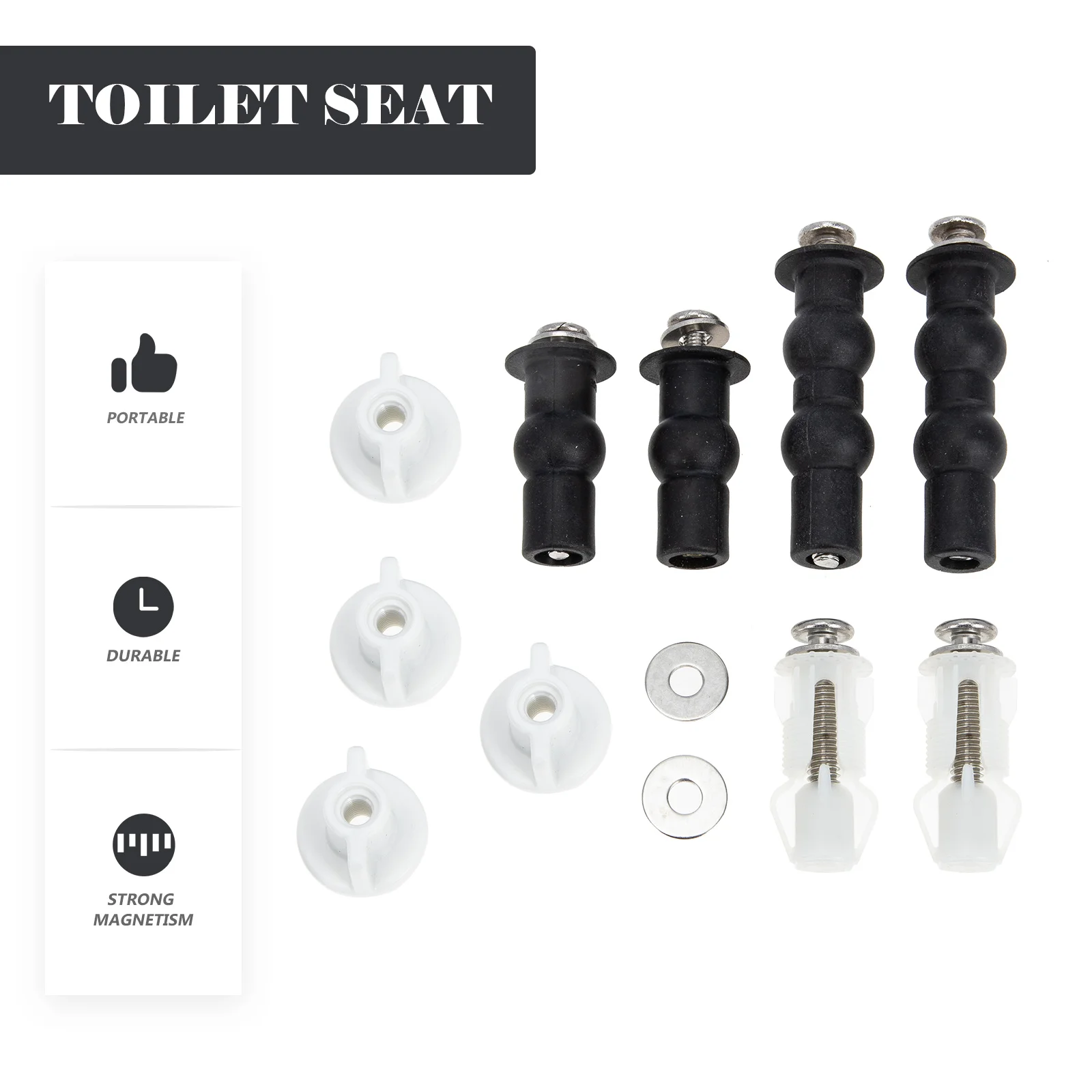 

Universal Toilet Screws Stainless Steel Rubber Hinges Bolts Closestool Fixing Parts Closestool Bolts Anti Rust Hardware