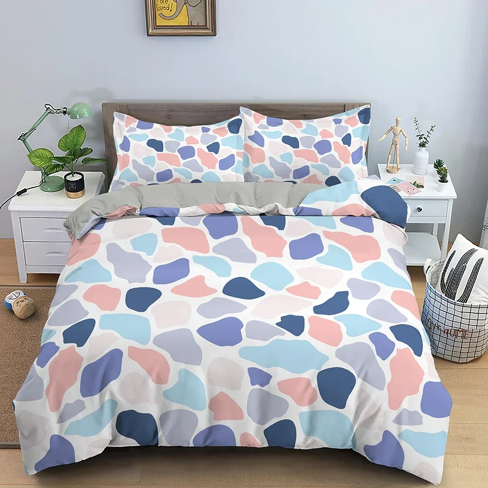 

Colorful Spots Print Comfortable Duvet Quilt Cover Pillowcase Bedding Set Children Bedroom Decoration Home Textile