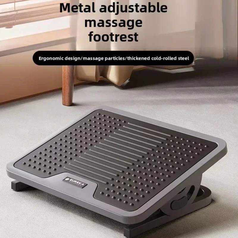 Heavy Duty Cold Rolled Steel Footrest for Office Desk Adjustable Tilt Foot Stool Ergonomic Home Furniture Leg Sup