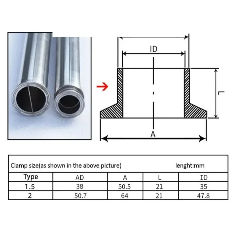 Food Grade Distillation Column Household Brewing Equipment 1.5″/2″ Caliber Three Clamp Connection