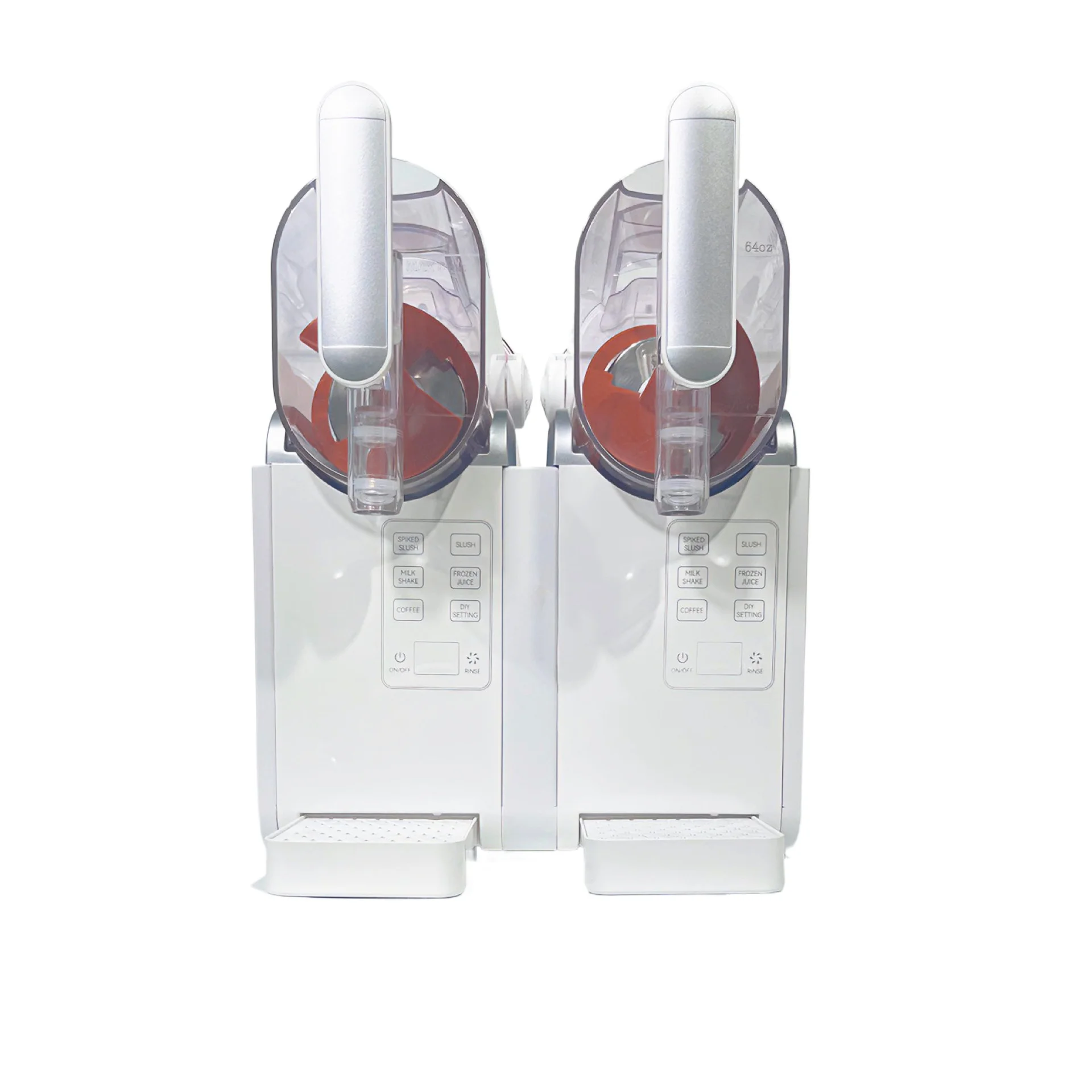 4L550W double cabin independent control 25 people party snow melting machine double cylinder smoothie machine