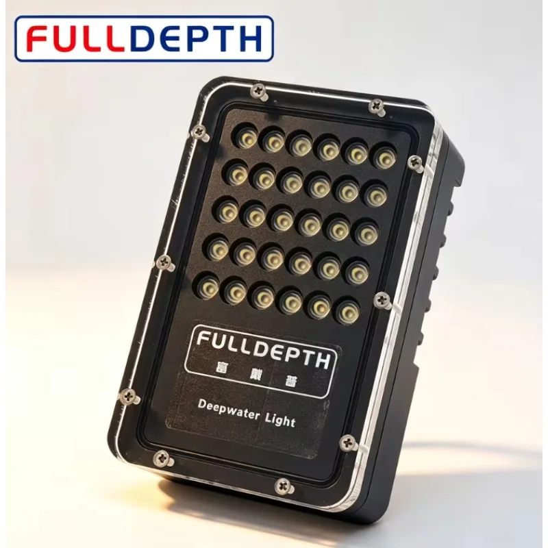 6000m Deep Water PANEL FLOODLIGHT 10000lm 6500K 120 Beam Angle 100W PWM Dimmable ROV Subsea Floodlight Submarine Lighting