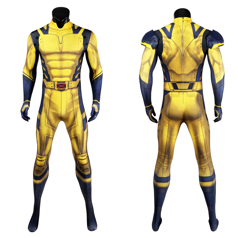 

Super Hero Metal Wolf Logan Role-Playing Tight Jumpsuit Zentai Props Halloween Carnival Performance Costumes