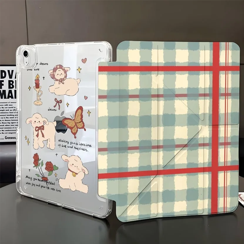 For iPad 11 10.9 12.9 10.2 Pro 11 13 2024 Case With Pencil Slot Cover For iPad 10.5 9.7 Mini 6 7 Air 13 11 2025 5 10.9 3 10.5 4