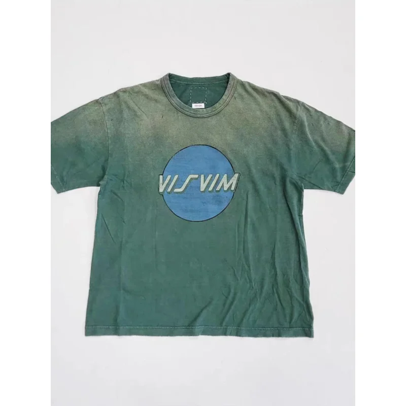 VISVIM FIL 22AW JUMBO CRASH Nakamura Nichichao summer short-sleeved washed distressed printed T-shirt