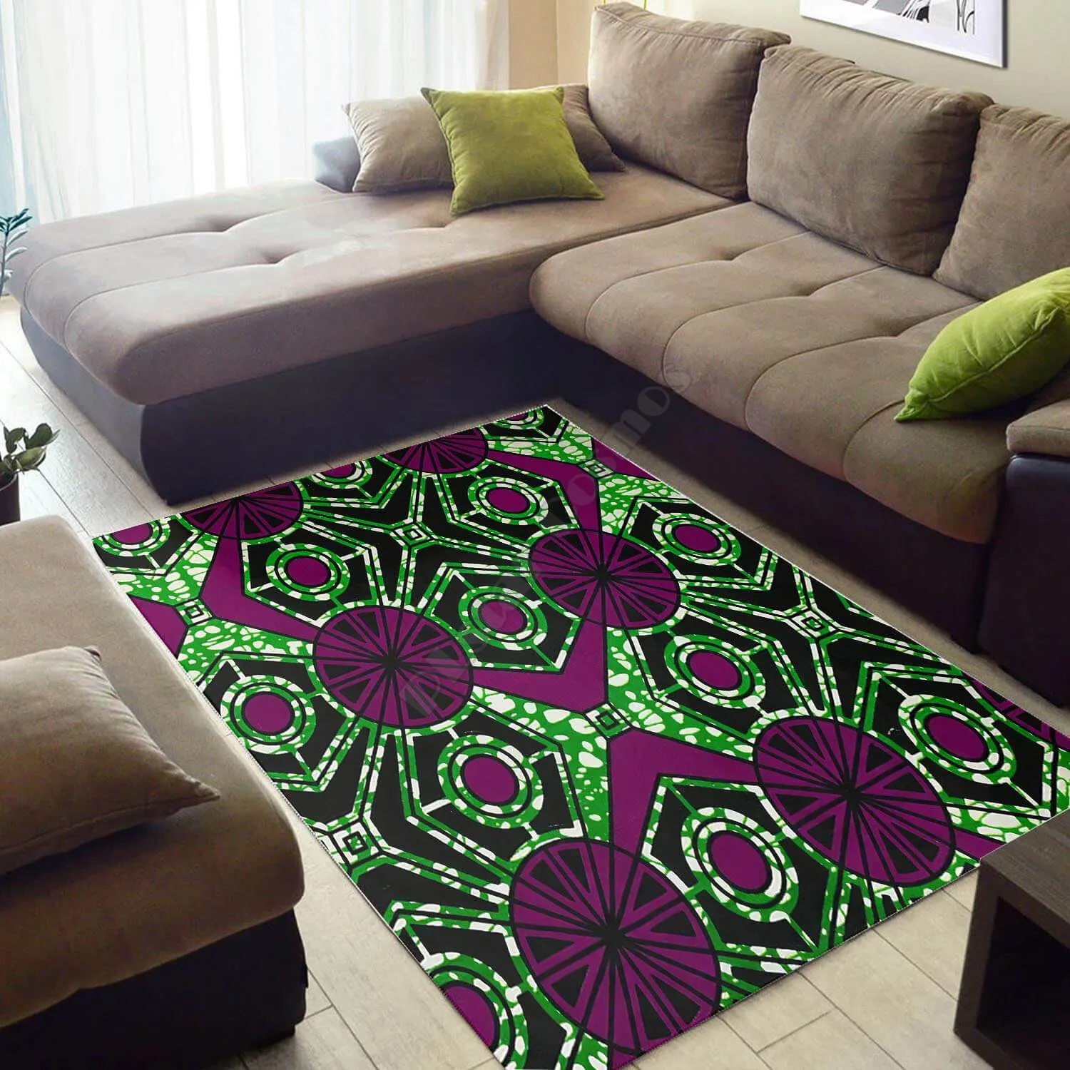 History Month Afrocentric Art Design Floor Style Rug 3D Print Area Rug Non-slip Mat Dining Room Living Room Soft Bedroom Carpet