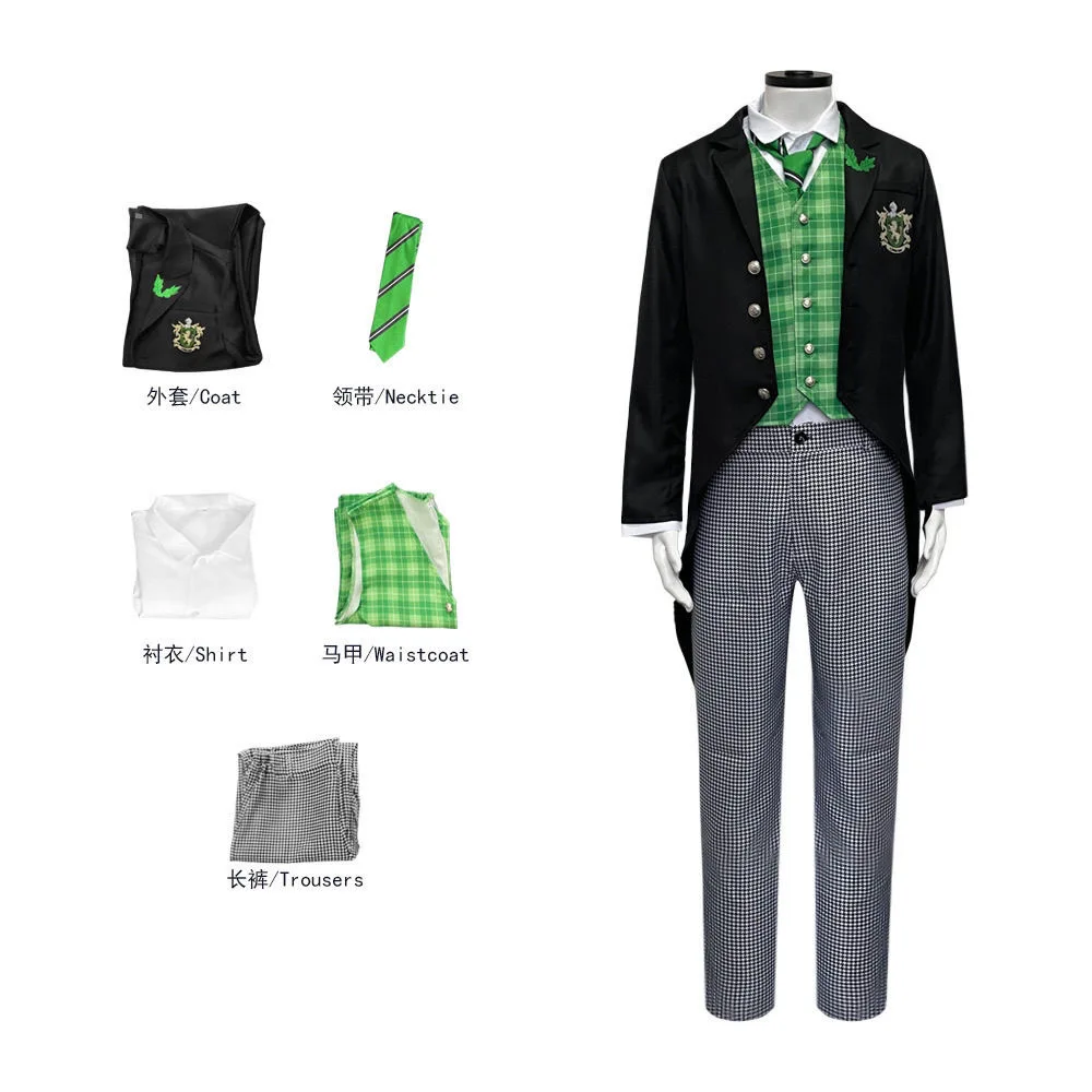 

Cosplay Black Butler 4 Boarding School Chapter Herman Greenfield Full Set of Clothes