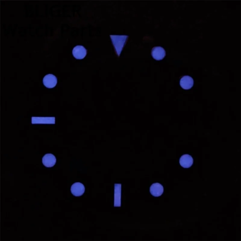 BLIGER-Cadran Noir Brcorporelle, Vert, Rouge, Bleu, Orange, Texte Gstuff, Pièces de Montre Shoous, Fit NH34, 29mm