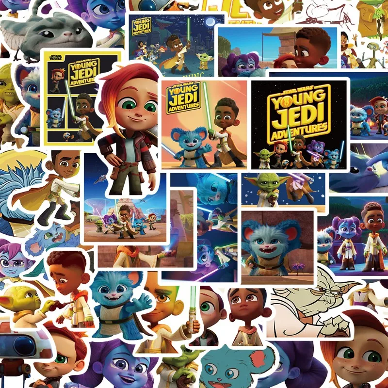 50pcs Star Wars: Young Jedi Adventures Anime Stickers Suitcase Water Cup Stationery Mobile Phone Laptop Refrigerator Decoration