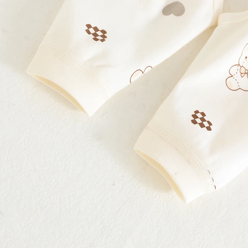 100% reine Baumwolle Neugeborenen-Hosen mit geteiltem Schritt, verstellbarem Klettverschluss, weich, atmungsaktiv, hautfreundlich, für Babys von 0-6 Monaten. – Detail 4