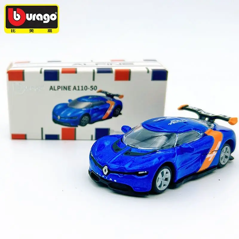 Bburago 1/64 Scale Limited Edition Alpine Concept Car A110 Alloy Model Collectible Ornament Toy for Boys