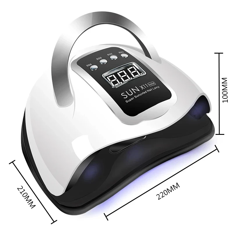 SUN X11 MAX Professionele Nageldrooglamp voor Manicure 280W Nagels Gel Polish Droogmachine met Auto Sensor UV LED Nagellamp