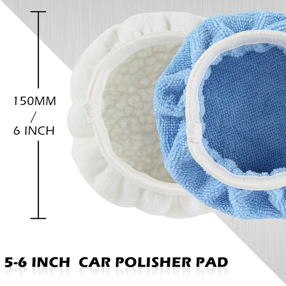 

For Car Polisher Detail Waxing Polishing Pad Polishing Pad For Car Polisher Detail Waxing 150mm 6 Inch Microfiber