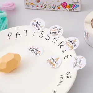 Bonito Alles Gute zum Geburtstag Aufkleber, Versiegelungsdekorationen, Kartenetiketten, Kindergeburtstagsgeschenk, 2,5 cm, 1 8 Hauptverkaufsaufkleber Glück - №7