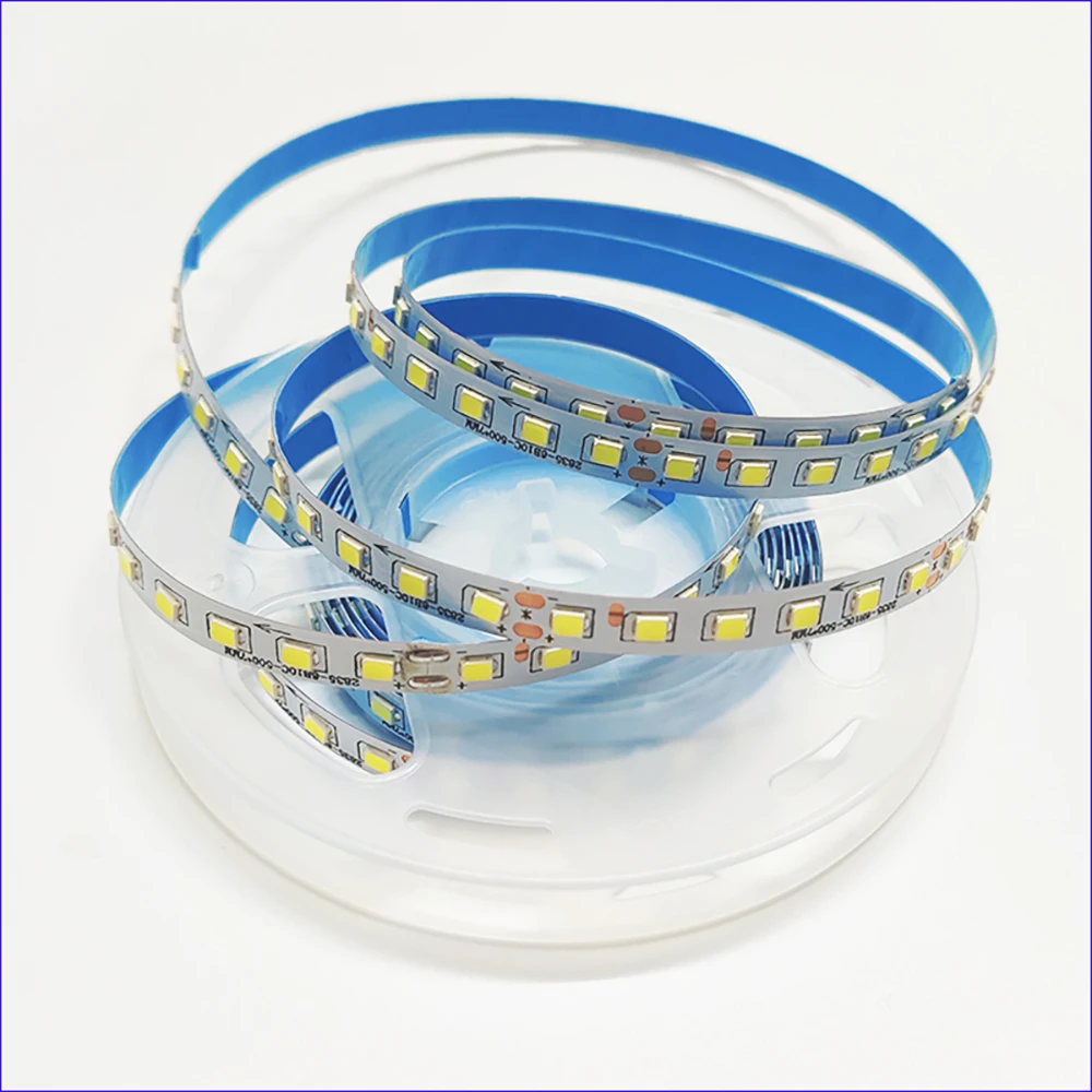 5 Meters SMD2835 Strip 7MM 100LEDs 120LEDs and 180LEDs constant current LED ribbon single color 3000K 6500K flexible LED belt .