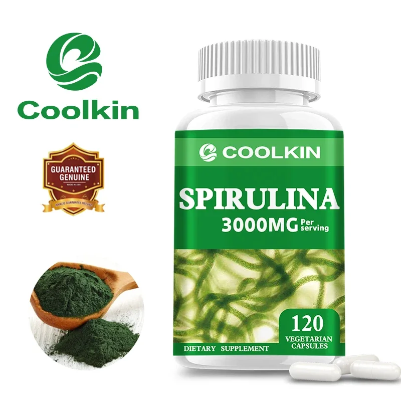 Spirulina - Supports Brain, Vision, Heart Health, Detoxification, Antioxidant, Non-GMO